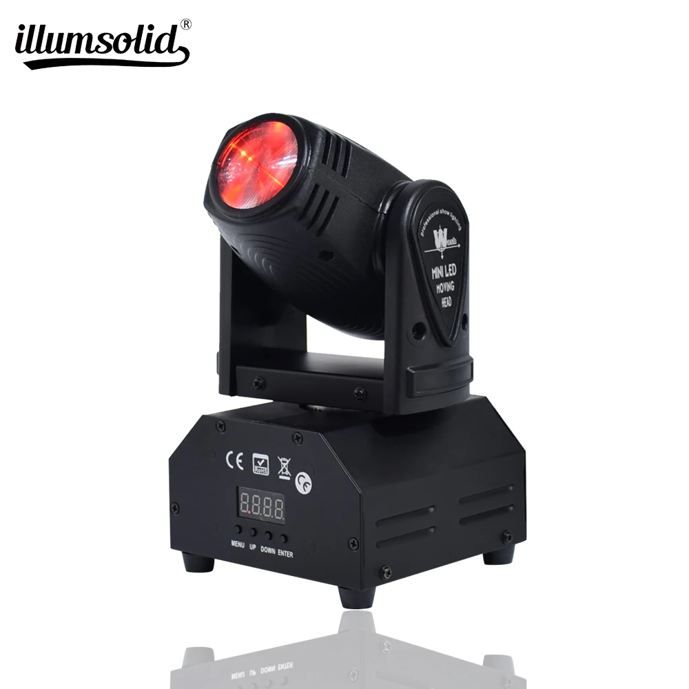 

DMX512 Rotating RGBW Effect Lamp 10W LED Moving Head Light Stage Lighting