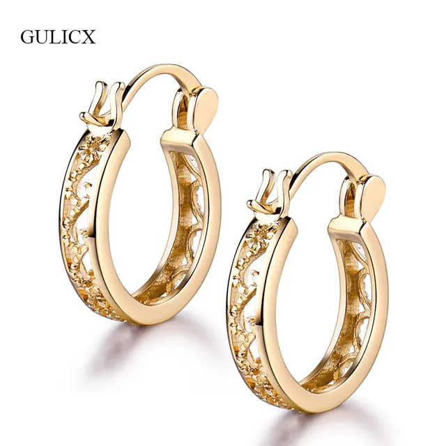 Gulicx 2017 Fashion Small Round Basket Earrings For Women Silver Gulicx 2017 Fashion Small Round Basket Earrings For Women Silver Gold Color New Design