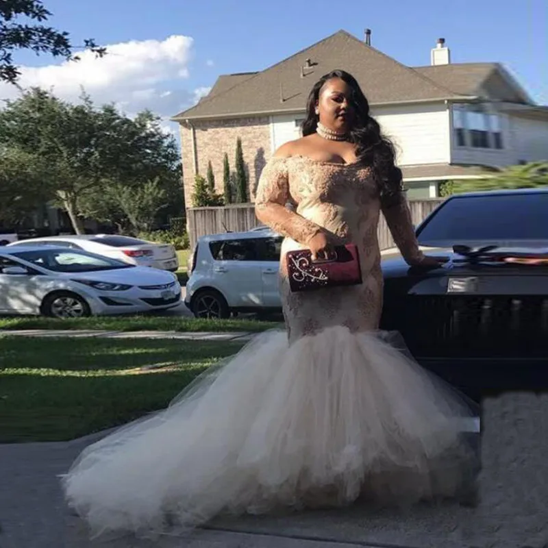 plus size mermaid prom dresses 2019