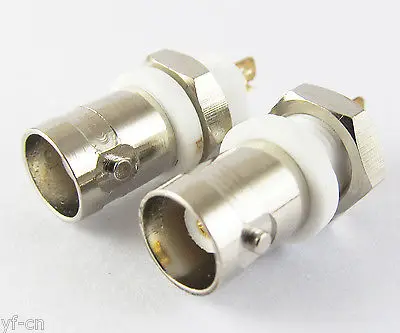 5pcs HQ Brass BNC Female Jack Soldering Waterproof PCB Panel Mount Connector