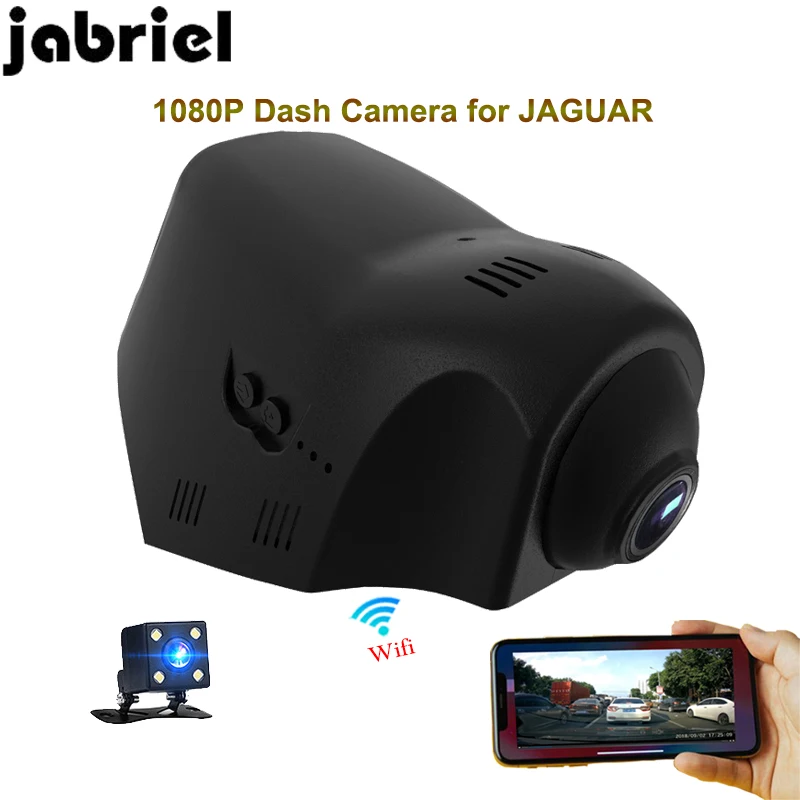 Скрытый Автомобильный видеорегистратор Jabriel Wifi для JAGUAR 1080P с двумя объективами 2015