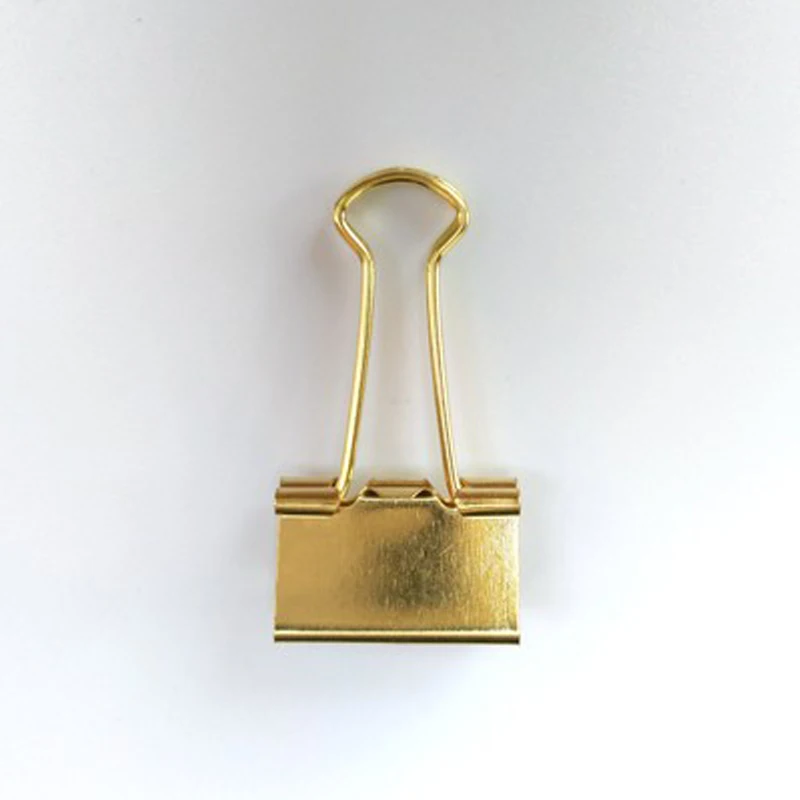 6 шт. золото металла Binder зажимы 25 мм Примечания Письмо Бумага серьги-подвески с шипами офисные и школьные принадлежности связывания
