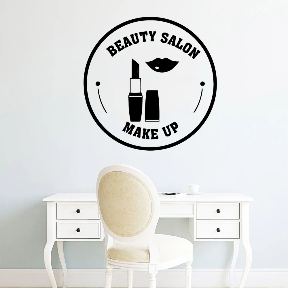 

Beauty Salon Lipstick Makeup Wall Stickers Home Decor For Kids Rooms Diy Home Decoration Wall Art Sticker Murals