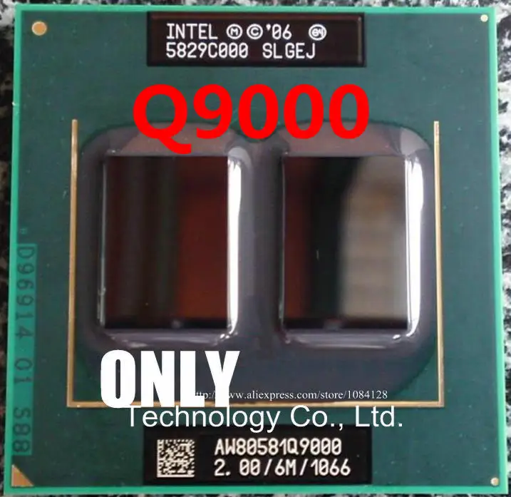Процессор Intel для процессора, ноутбук Intel Q9000 2,0 ГГц 6 Мб 1066 МГц, четырехъядерный процессор PGA478 для GM45 PM45 q9100