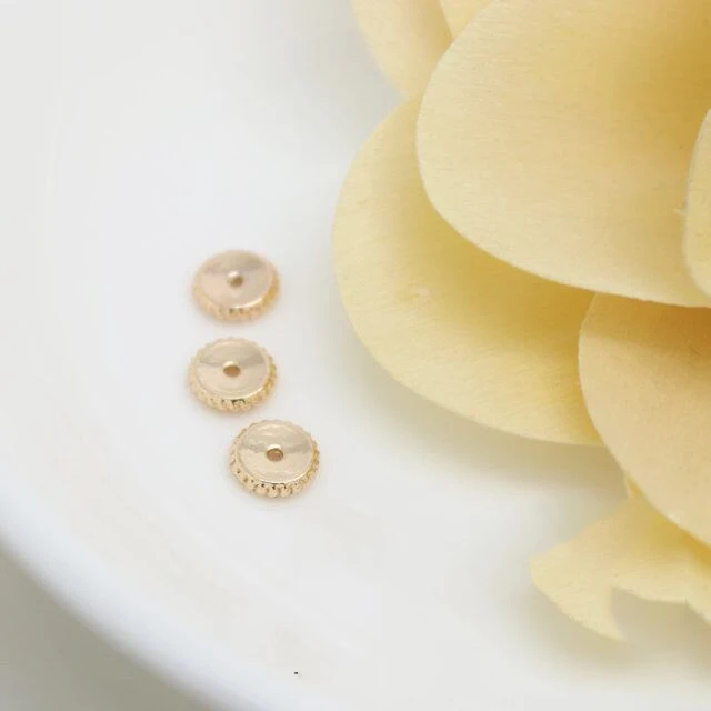20 шт. 6x1 5 мм 9x2 24K цвета шампанского позолота медные бусины разделители для