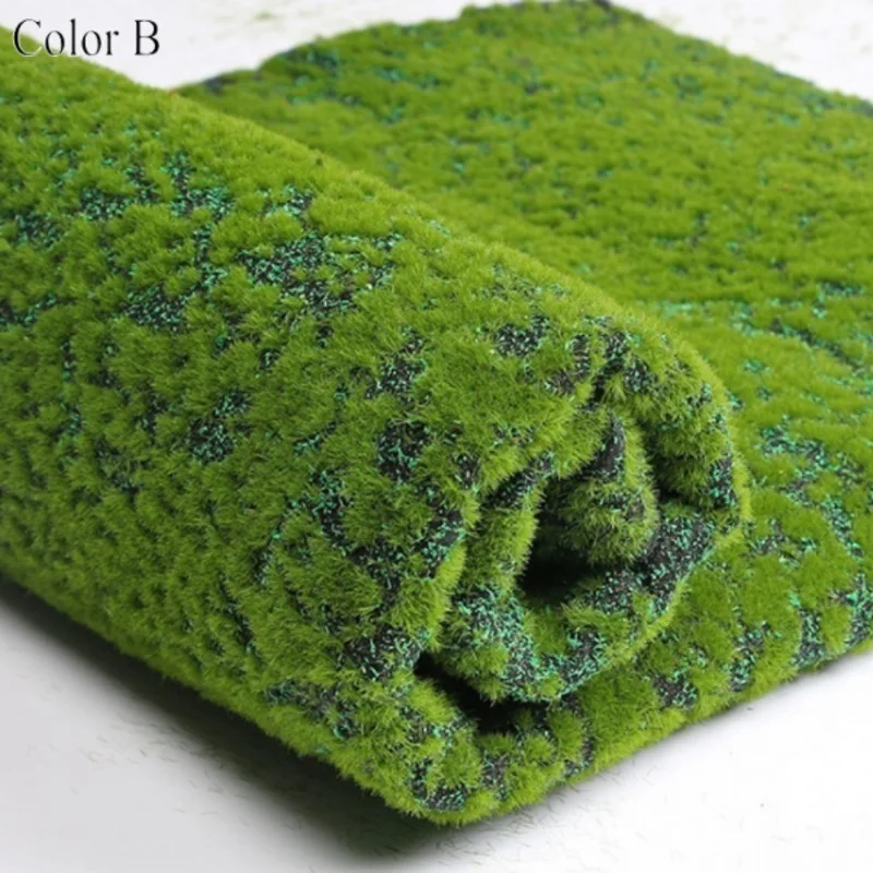 

1M*1M Square Artificial Plant Lawn Home Simulation Plant Background Wall Moss Turf Green Sod Interior Window Decoration