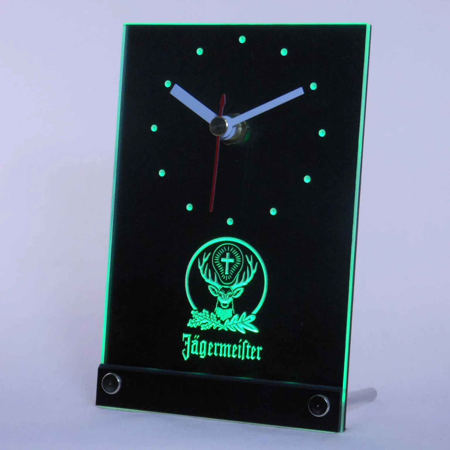 Tnc0572 Jagermeister 3D светодиодный ные настольные часы | Дом и сад