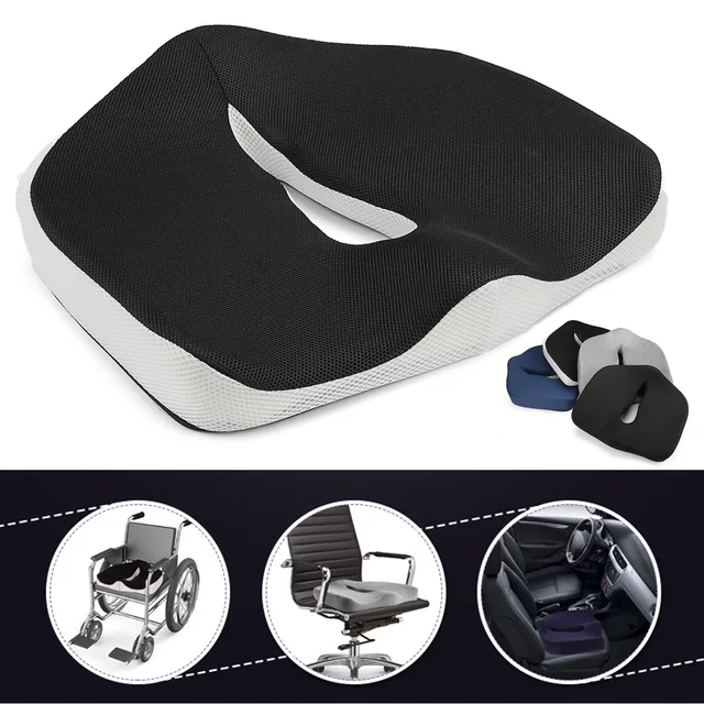 Us 21 99 50 Off Coccyx Orthopedic Memory Foam Cushion Office Chair Car Seat Mats For Tailbone Medical Hemorrhoids Almofadas In