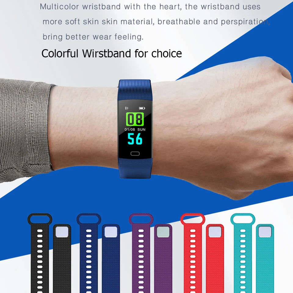 Владелец часов Y5 Bluetooth браслет пульсометр/монитор сна фитнес трекер спортивный