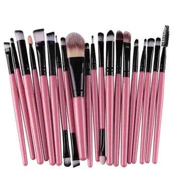 

8 Colours 20pcs A set of Brushes for Make-up Professional Eye Shadow Foundation Eyebrow Lip Makeup Brush Suit Make Up Tools
