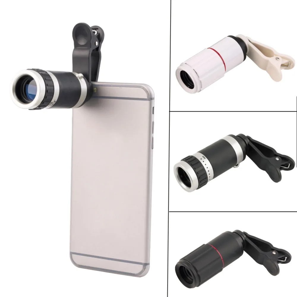 

New Universal 8-18x Zoom Optical Mobile Phone Telescope Telephoto Camera Len + Clip Promotion