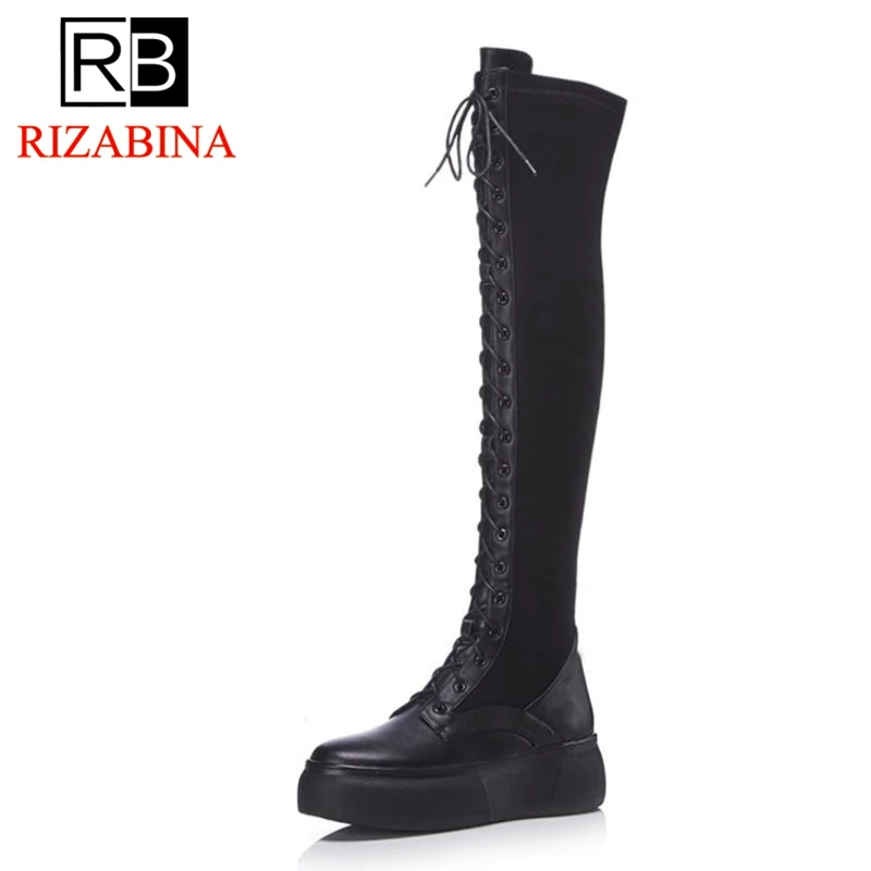 RizaBina Women Winter Boots Real Leather Ladies Shoes Thick Sloe Thigh
High Boots Women Fashion Sexy Long Boots Size 34-39 RizaBina Women Winter Boots Real Leather Ladies Shoes Thick Sloe Thigh
High Boots Women Fashion Sexy Long Boots Size 34-39