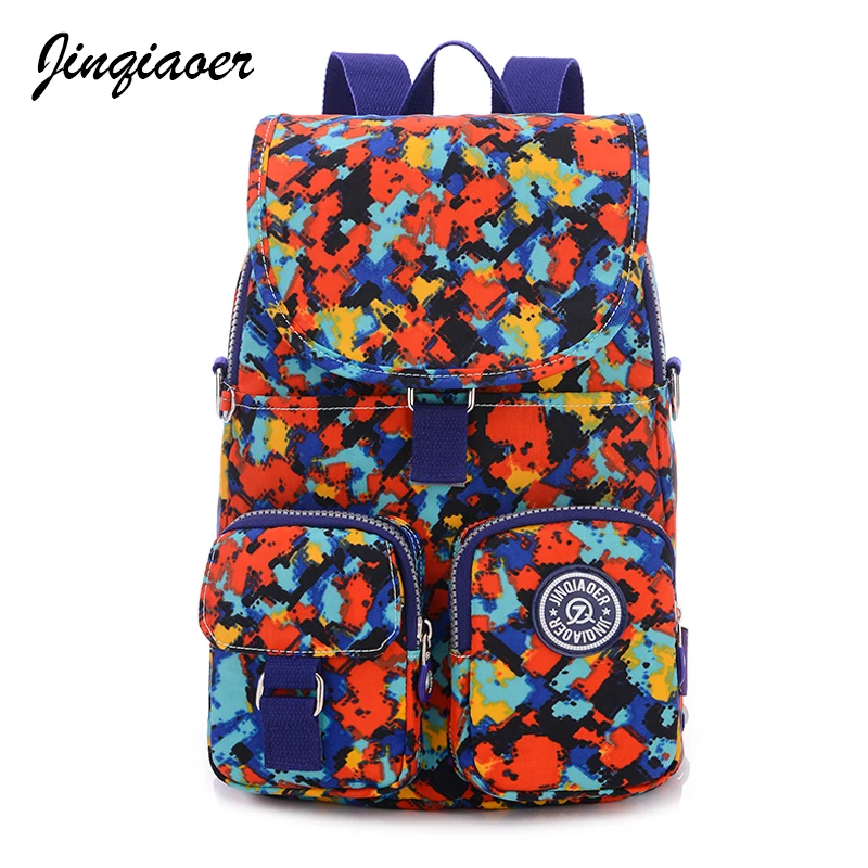 

Brand Designer Women Backpacks Nylon 2018 Fashion Waterproof Multi-function Bags Casual Simple Schoolbags For Girls JQ091/q