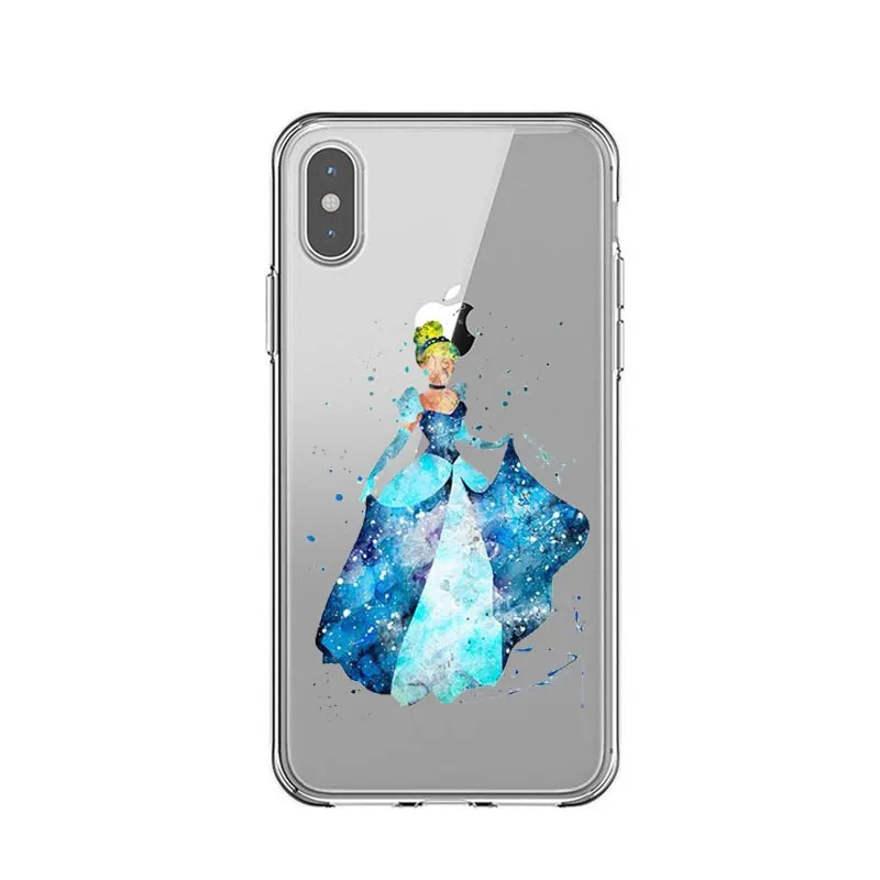 Силиконовый чехол TinkerBell для телефона iPhone 7 8 Plus XS MAX XR милый мягкий маленький чехол с русалкой для iPhone X 6 6S Plus 7 8 5 SE Coque - Цвет: TPU