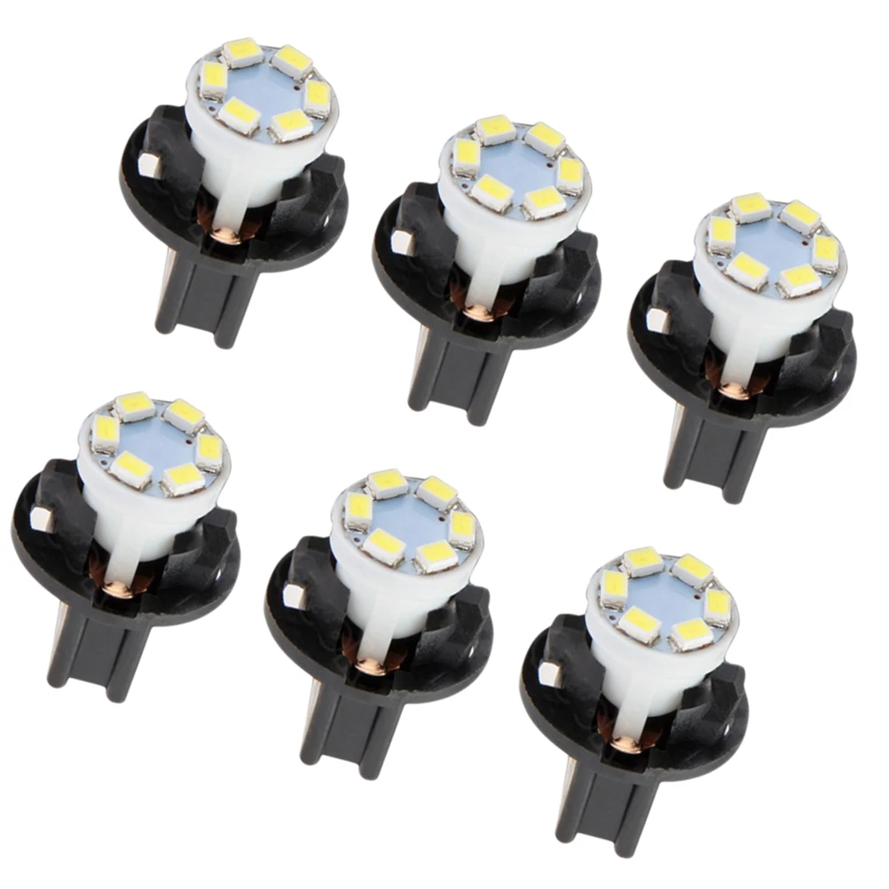 10 шт 12 V T10 SMD 1210 6 светодиодный s поворотный разъем лампа приборной панели датчик светодиода Кластерные лампы лампа приборной панели с держателем(белый