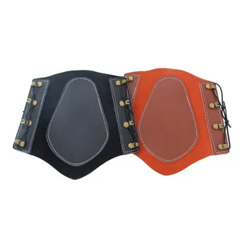 

Cowhide Genuine Leather Adjustable Archery Arm Guard Protection Accessory For Hunting Practice Protection Safe Strap Armband