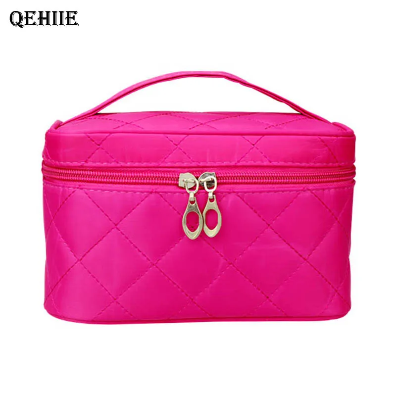 Women Quilted professional cosmetic bag women