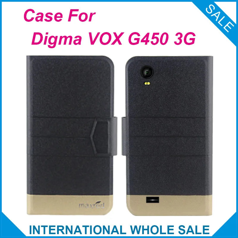 

5 Colors Super! VOX G450 3G Digma Case Fashion Business Magnetic clasp, 2017 High quality Leather Exclusive Protective Cover