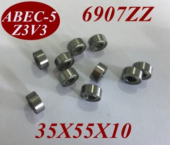 

2Pcs 6907Z 6907ZZ 6907 ZZ 6907-Z 6907-ZZ 35X55X10 MM 35*55*10 MM Miniature roller shaft motor deep groove Ball Bearing tools