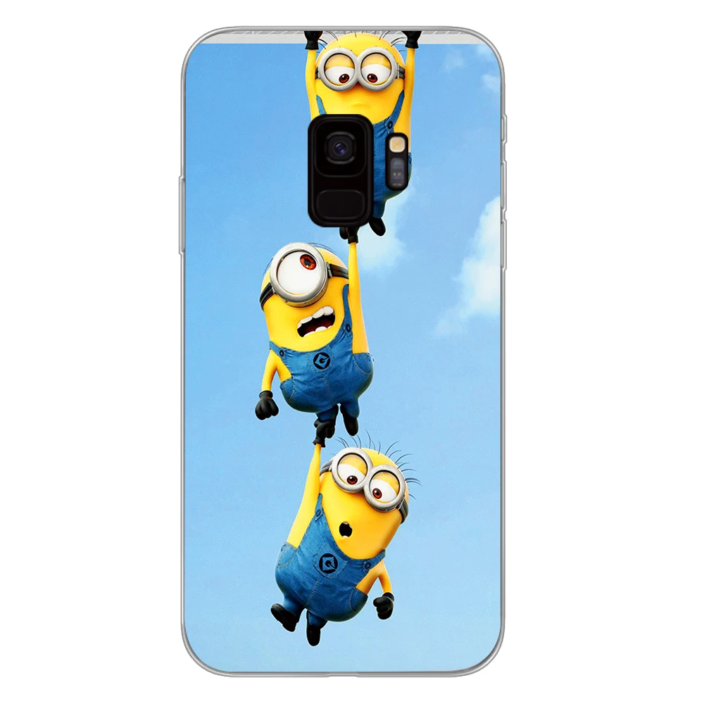 Cute Minions cartoon Phone Case for Samsung Galaxy S10 S10E S8 Plus S6 S7 Edge S9 S10e Plus Cover - Цвет: 12