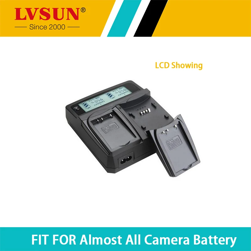 LVSUN Universal Camera Battery Charger for Nikon Canon Sony NP F770 F750 F570 F550 F530 NP F970