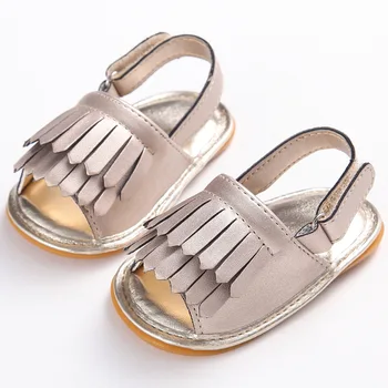 

new 0-1 years old toddler shoes boy and girl baby shoes moccasins tassel plastic bottom non-slip breathable baby shoes sandals