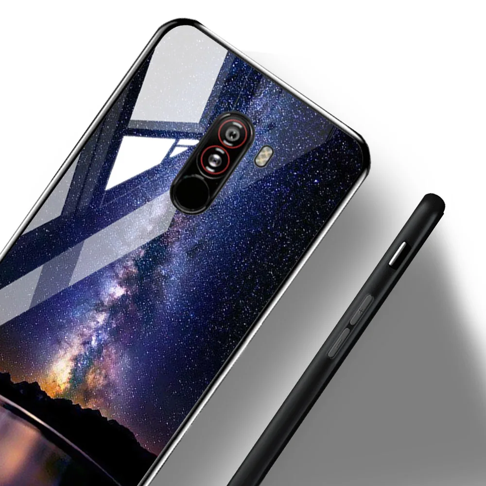 Чехол из закаленного стекла для Xiaomi mi 8 9 SE 9T A3 чехол s Star Space Coque для Xiao mi Pocophone F1 mi x 2S Red mi Note 7 8 Pro