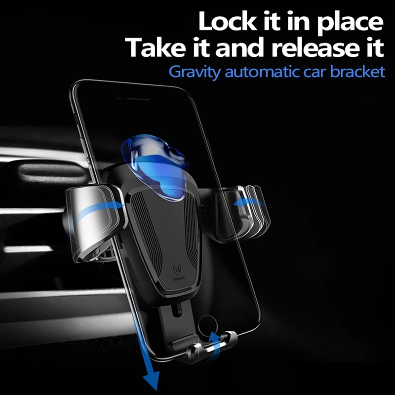 

Tomtom Mobile Phone Car Holder Air Vent Phone Mount Holder GPS Auto Lock Auto-Clamping Support Cell Phone Navigation Holder