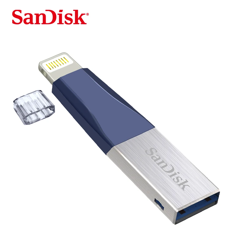 SanDisk USB флэш накопитель OTG USB 3,0 64 Гб Флеш накопители Lightning usb-накопитель для iPhone iPad MFI Memory Stick