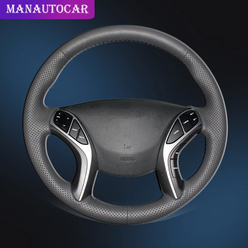 Автомобильная Оплетка на руль для hyundai Elantra 3 2011- Elantra 3 Sport 2011- Elantra Avante 2011 i30 Auto