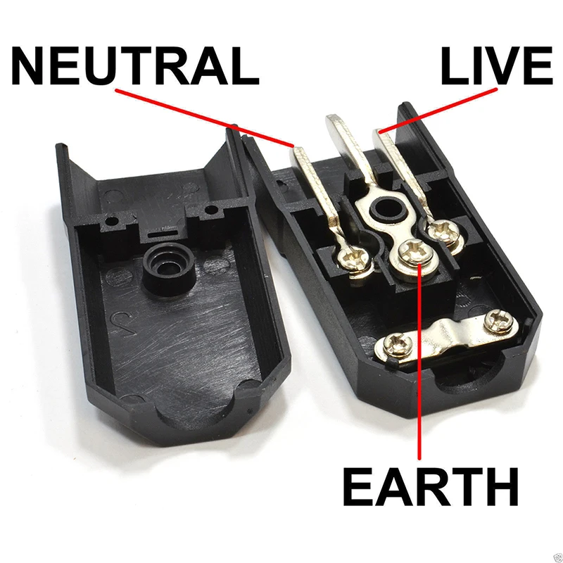 New IEC 3 Pin Male Rewirable Plug 250 Volts 10 Amps | Компьютеры и офис