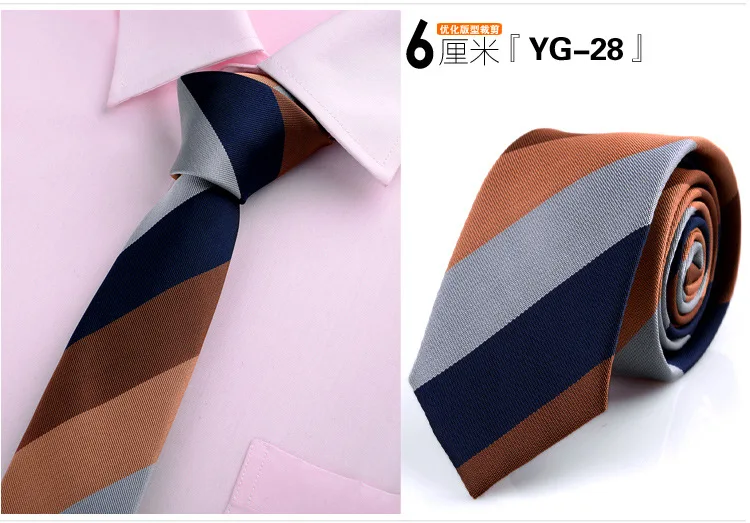 Галстук, подарки для мужчин, галстуки, дизайнерские, модные, жаккардовые, в полоску, для шеи, галстук, зеленый, Свадебный, деловой, тонкий, 6 см, галстук, мужской галстук - Цвет: 20