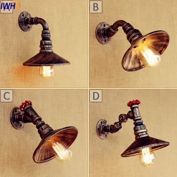 

IWHD Edison Vintage Wall Lamp Wandlampen Antique Water Pipe Retro Wall Lights Loft Industrial Wall Sconce Apliques Lampara Pared