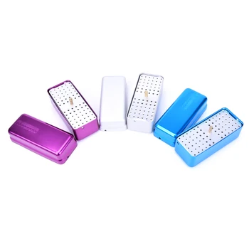 

1Pc High Quality 72 Hole Aluminium Autoclave Sterilizer Case Burs Dental Disinfection Endo Files Holder Box For Oral Care