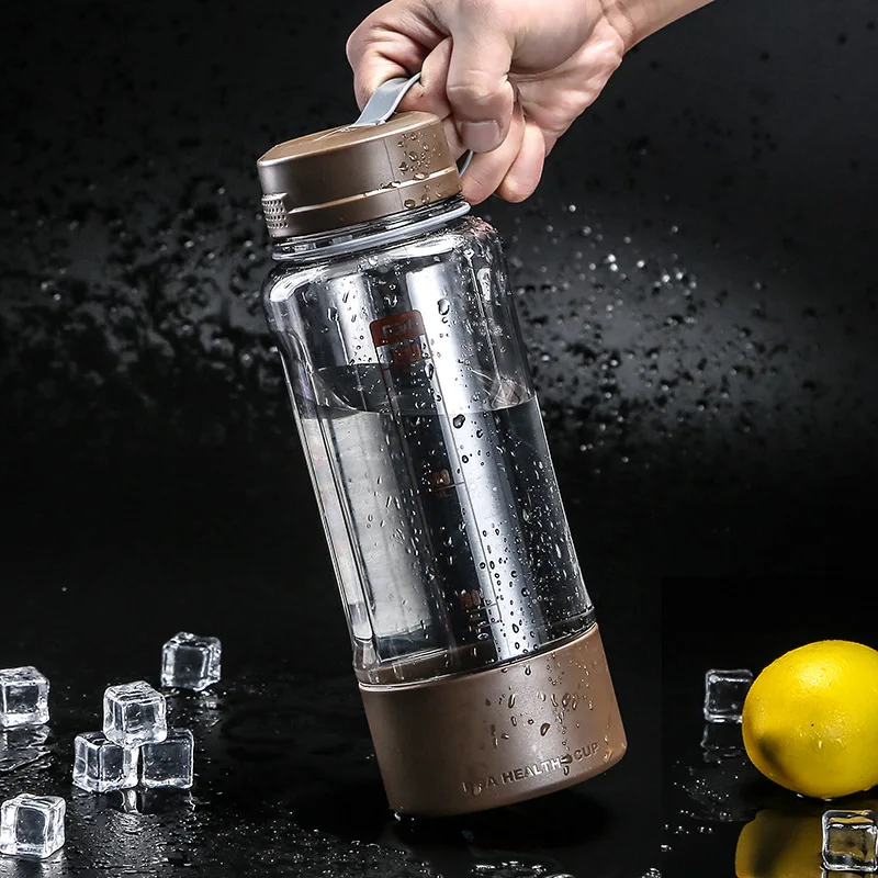 

Eco-Friendly 1000ML Portable Leak-Proof Seal Plastic Water Bottle Travel Camping Drinkware Sport Bicycle Bottle