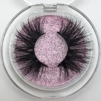Mikiwi 25mm Long 3D mink lashes E01 extra length mink eyelashes Big dramatic volumn eyelashes strip thick false eyelash 2