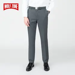 Мода 2019 г. Новый высокое качество для мужчин брюки для девочек прямые весенние и летние длинные мужской классический бизнес повседнев