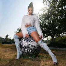 Новая модная женская обувь белого и черного цвета с длинными рукавами rropa сексуальный топ с бахромой Клубная одежда на каждый день с круглым вырезом Топы, летняя вечерние