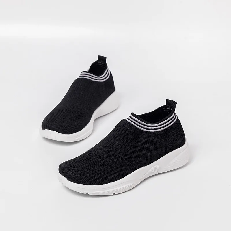 

Hot Sale Plus Size Women Shoes Knitting Sock Sneakers Women Spring Summer Slip On Flat Shoes Women Loafers Flats Walking