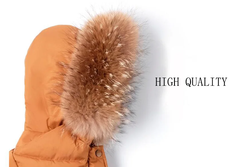 CROAL CHERIE Real Fur Outerwear & Coats Winter Jacket For Girls Boys Children Winter Clothing Outerwear Coat Toddler Clothes   (2)