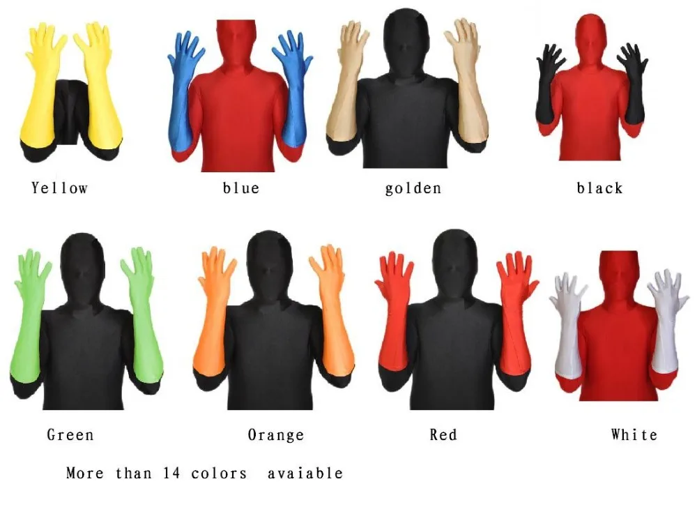 (TB 52YXLM) лайкра спандекс Фетиш колготки перчатки унисекс|fetish zentai|zentai lycra suitzentai gloves |