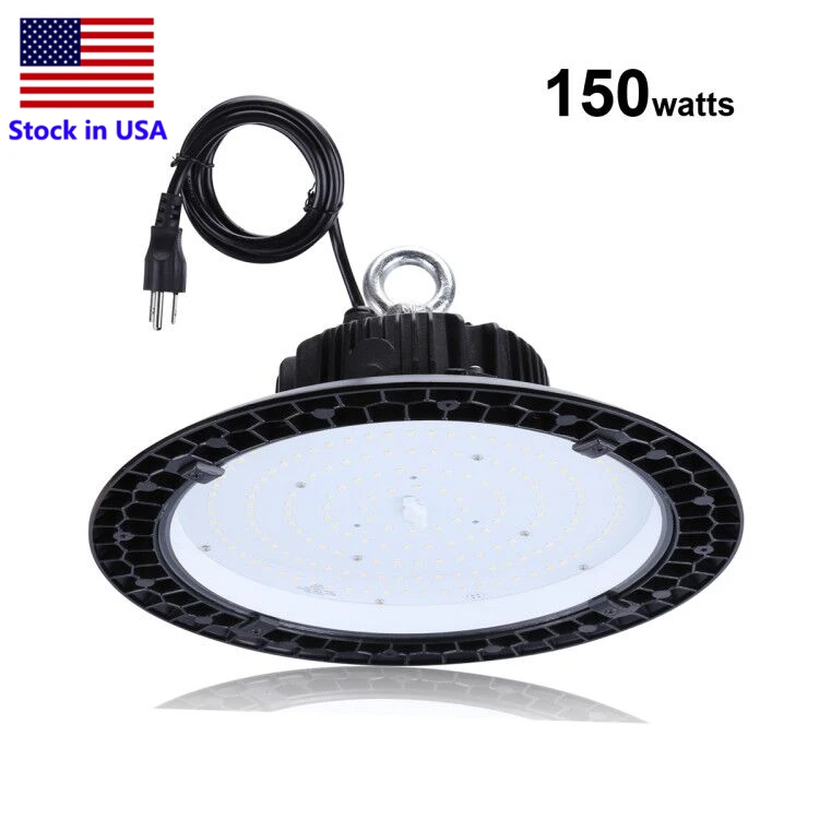 

LED High Bay Light,150W UFO Hi-Bay Lighting 130Lm/W 5000K for Garage Gym Workshop Warehouse, Replacement for 600W HID/Hps