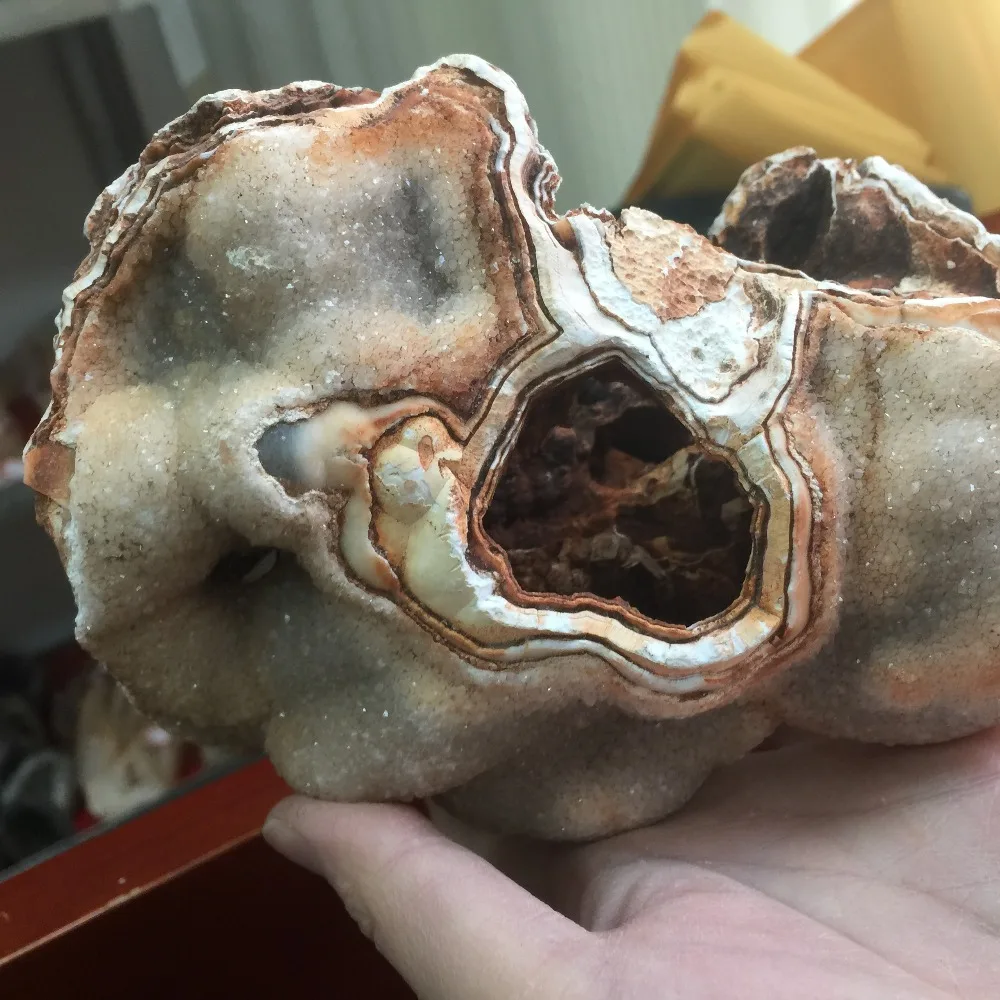 BG1011---1.1kg High Quality Agate ansd Crystal Mixed Quartz Cristals de crarzo Cluster Specimen Hot Sale for Chistmas Decoration | Дом и сад