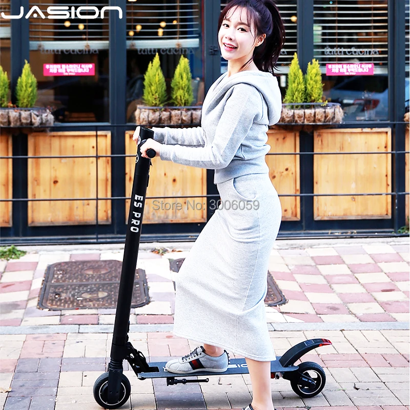 NEW JASION 36V 6 inch ES Pro Smart Electric Scooter foldable Rear Suspension long board hoverboard 30KM skateboard | Спорт и