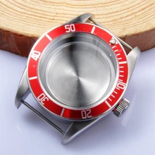 41 мм красный ободок сапфировый чехол подходит Miyota8205/8215, ETA 2836/2824 Mingzhu 2813