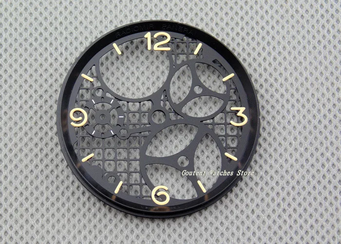 37,5 мм полые часы часть циферблат подходит ETA 6497 Чайка st36 Wovement аксессуары для часов