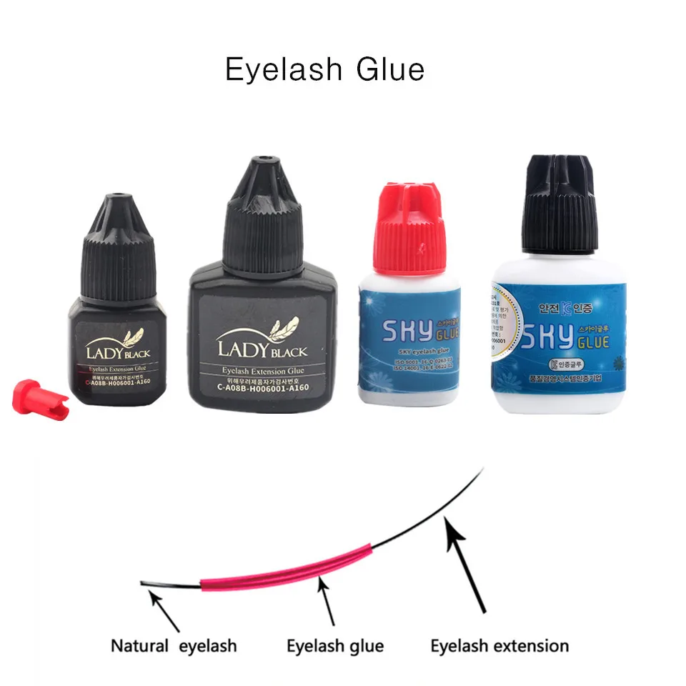 Super Strong Eyelash Extension Glue No Sensitive Lady Black Glue Black