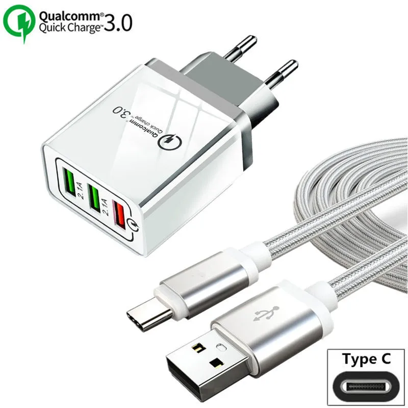 

For Oneplus 6t 6 5 5t QC 3.0 Quick Charger 3.0 9V 2A Type C for HTC U12 Life U11 Plus Sony Speria XZ3 1 10 Plus