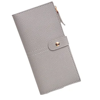 

Fashion ladies bag long wallet solid color daily clutch bag leather wallet small square bag Handbag Wallet Dropship Y620