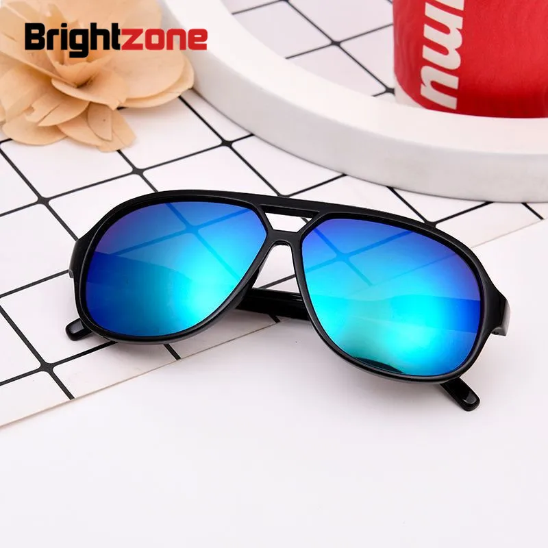 

Brightzone 2018 Children Clear Mirror Big Metal Gradient Sunglasses Retro Boys Girls Baby Trend Frame Kids Goggles Hot Sale
